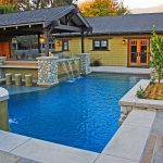 Beautiful Pool with Asian Type House Backdrop